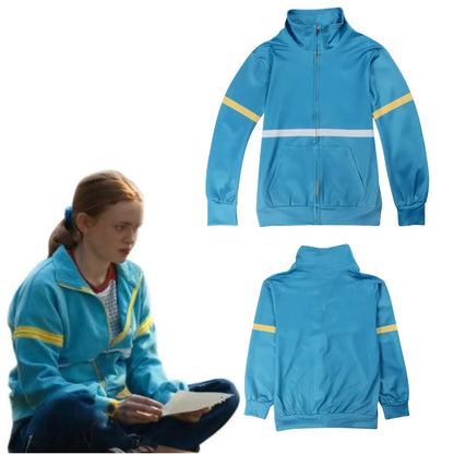 Kids Max Mayfield Cosplay Zip-Up Jacket – Stranger Things Hoodie