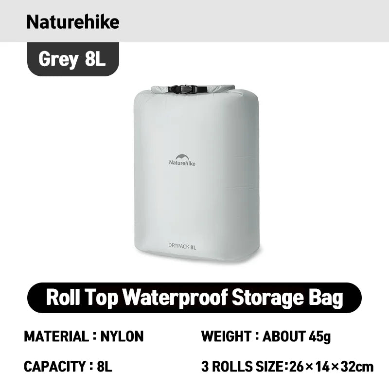 Naturehike Waterproof Dry Bag – Lightweight Roll Top Storage Sack