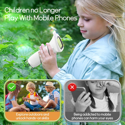 Kids Digital Microscope 1000x – 200MP LED with Photo & Video