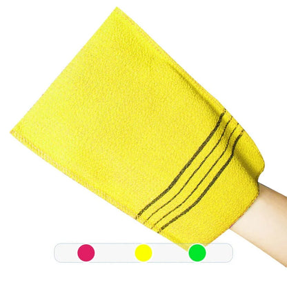 Exfoliating Bath Pad Towels Set Korean Italy Asian Washcloth Body Scrub Shower Soft Polyester Cotton