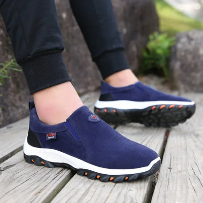 Men's Slip-On Hiking Shoes | Waterproof Anti-Slip Outdoor Sneakers