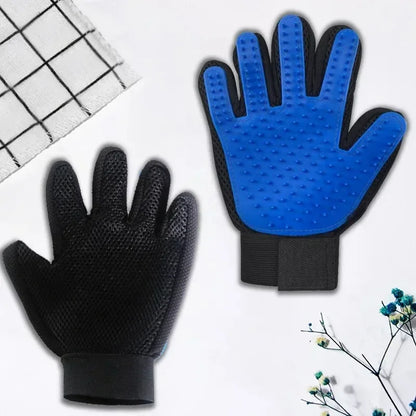 Pet Grooming Glove – Hair Remover & Massage Brush for Dogs & Cats