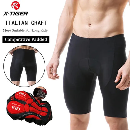 X-Tiger Men's Gel Pad Cycling Shorts – MTB Road Bike