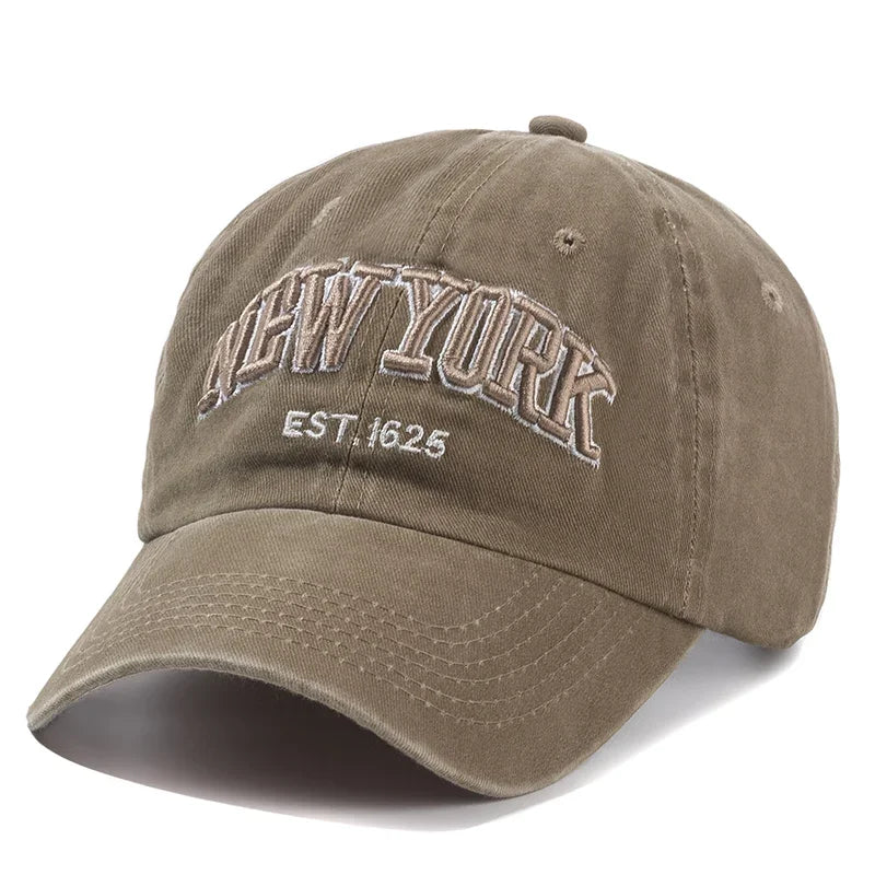 New York Washed Cotton Baseball Cap – Unisex Dad Hat