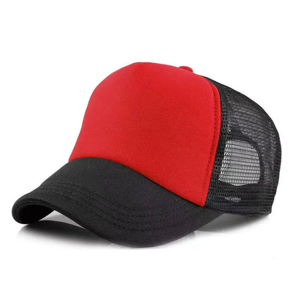 Custom Logo Mesh Trucker Hat – 5-Panel Snapback Baseball Cap for Men & Women