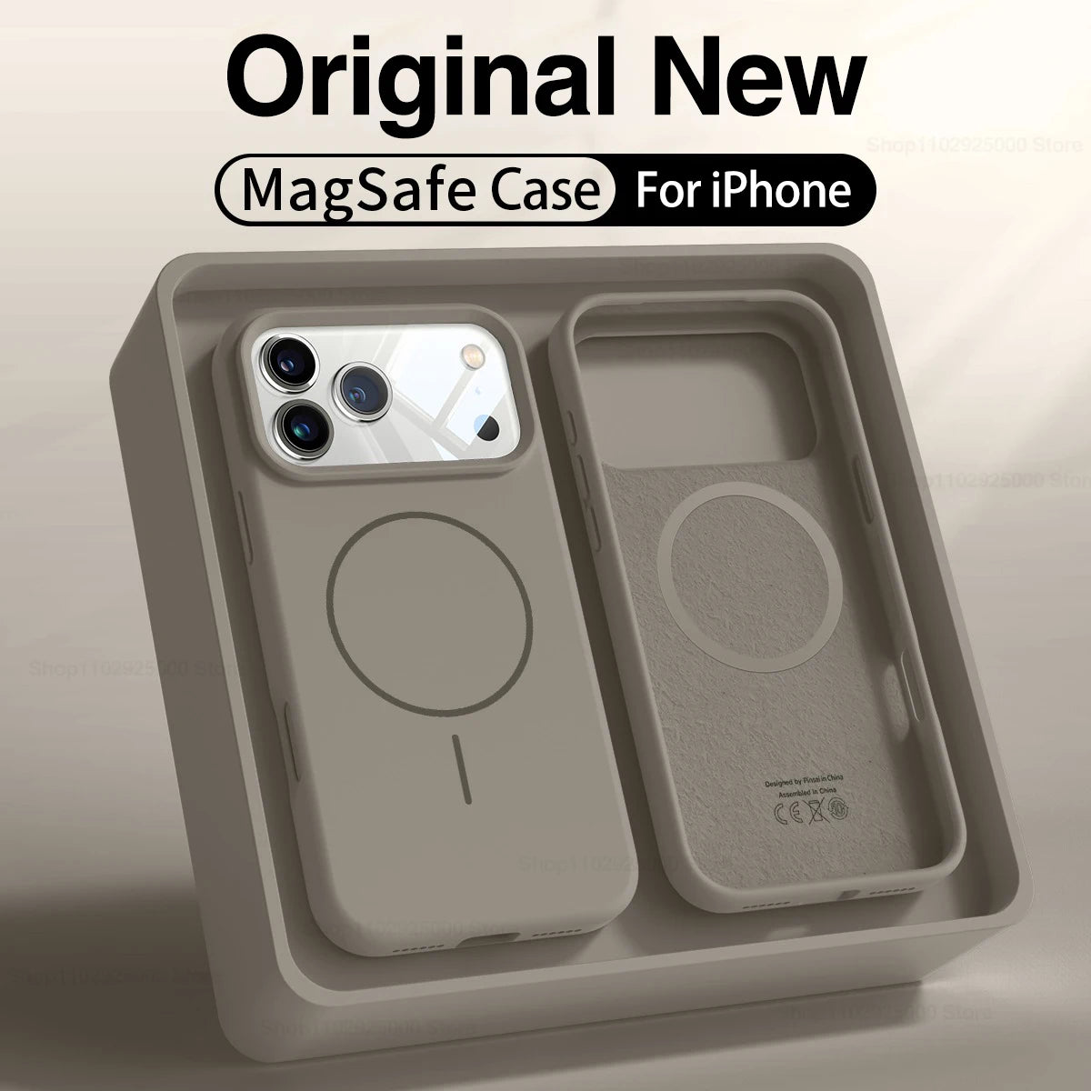 Magnetic Original Liquid Silicone Case Iphone 12 13 14 15 16 17 Pro Max Magsafe Cases Air Phone Back