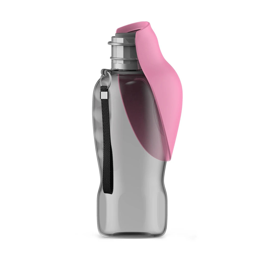 Portable Dog Water Bottle with Foldable Drinking Bowl