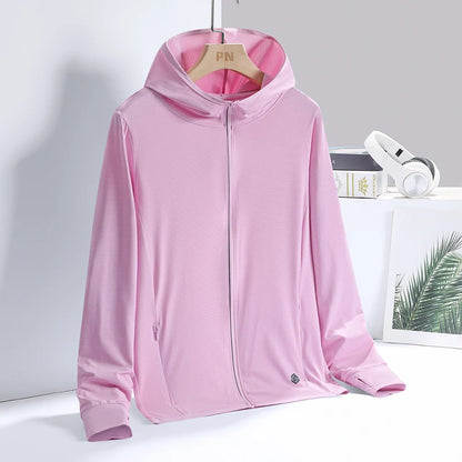 UPF 50+ Sun Protection Hoodie Jacket – Lightweight UV Coat for Men & Women