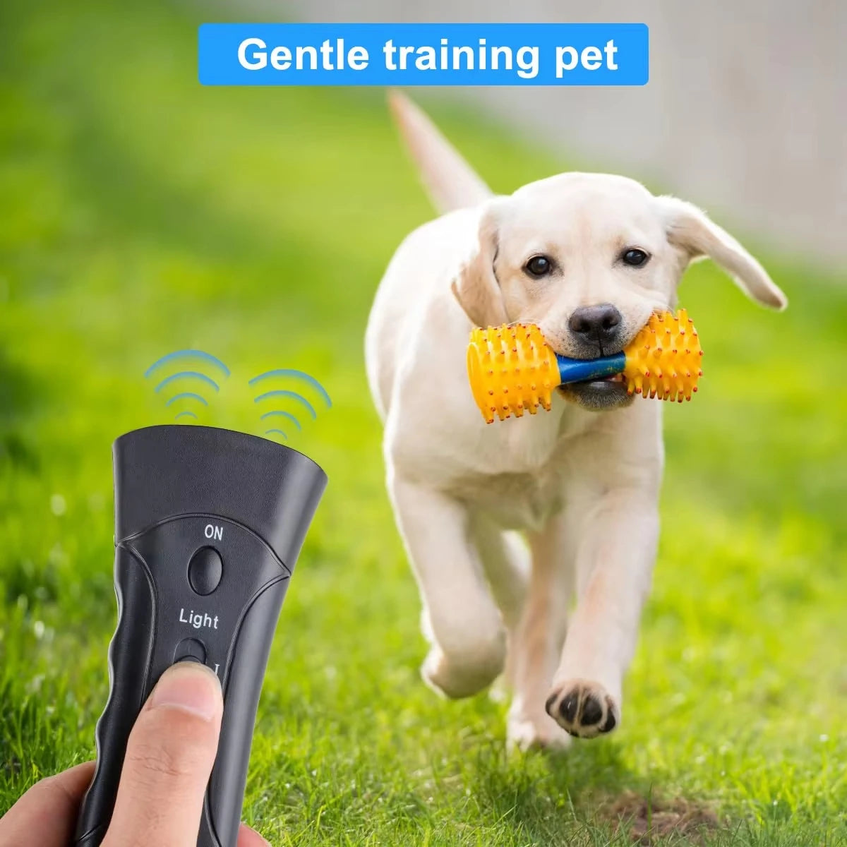 Ultrasonic Dog Bark Deterrent & Trainer with LED Light