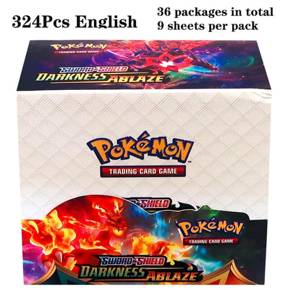 324pcs Pokemon Tcg Sword Shield Tempest Bonds Booster Box Trading Card Game Kids Toys Board