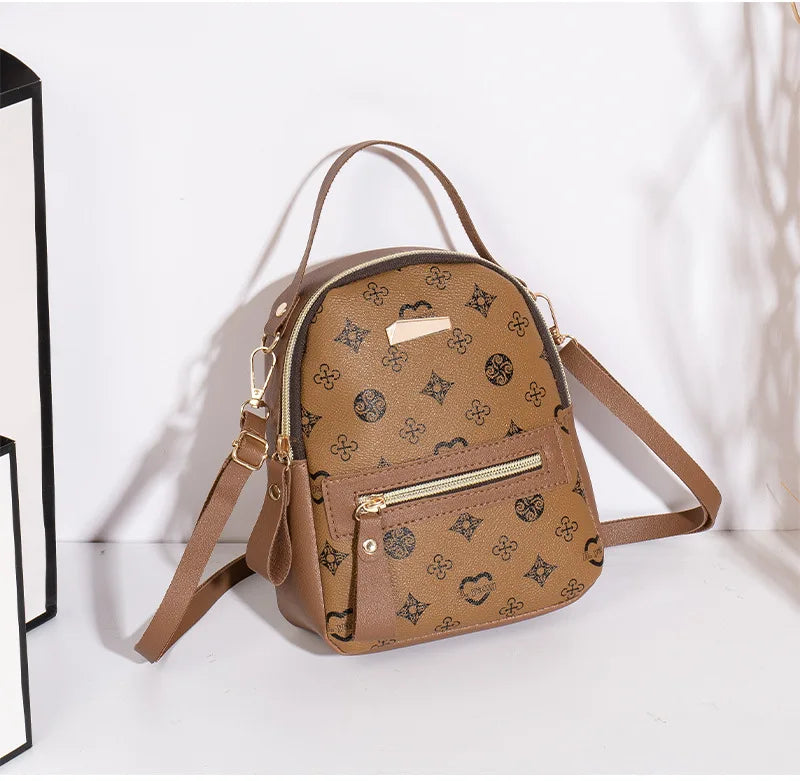 Floral Print Mini Backpack – Women's Fashion Bag