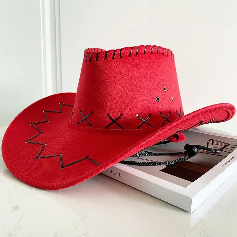 Western Cowboy Hat – Unisex Cowgirl Hat for Women & Men
