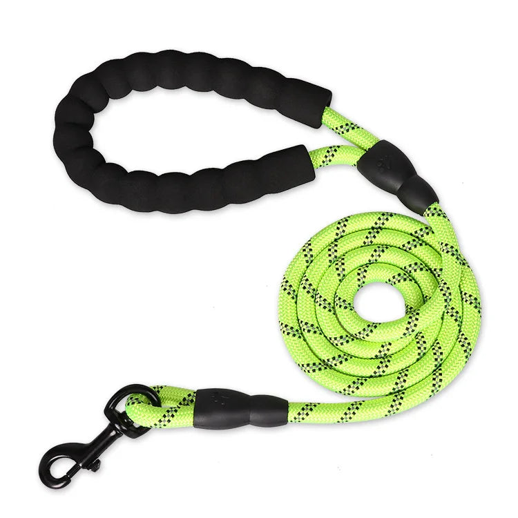 Strong Dog Leash with Soft Handle – Multiple Sizes & Colors