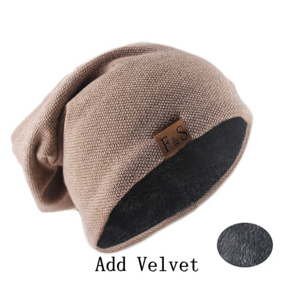 Knit Beanie Hat – Unisex Slouchy Skullcap for Men & Women