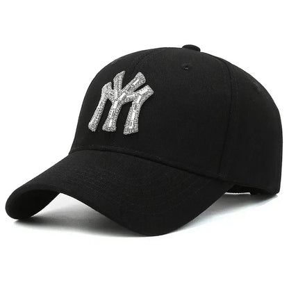 Rhinestone Baseball Cap – Women's Casual Adjustable Hat