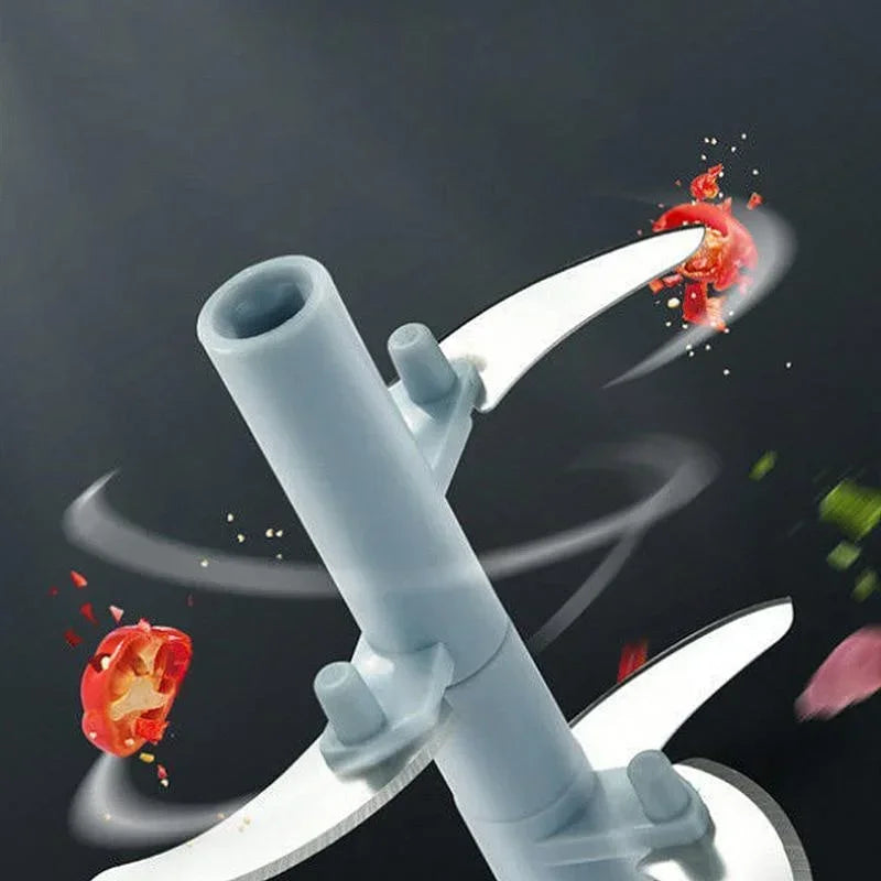 Manual Pull-String Food Chopper & Vegetable Cutter