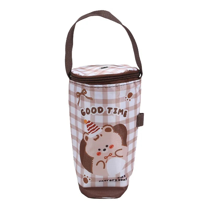 Insulated Cup Carrier Tote Bag – Portable Drink Holder with Handle