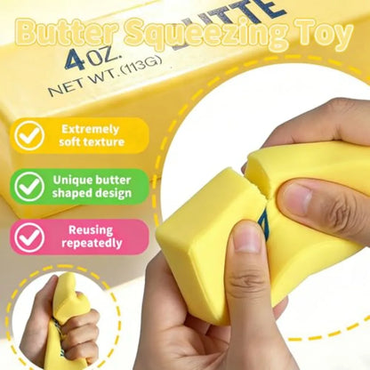 Butter Squeeze Stress Ball – Slow Rebound Squishy Toy