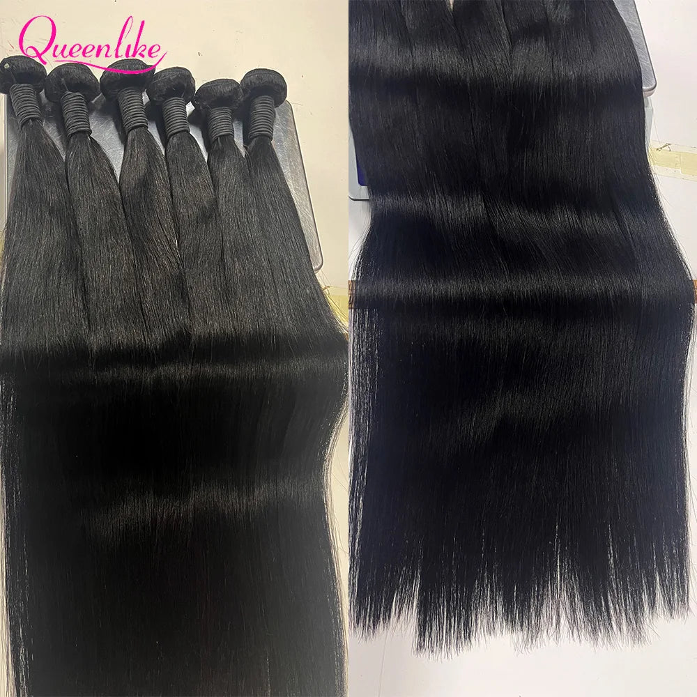 Queenlike 30 Inch Human Hair Bundles Brazilian Raw Weave 1