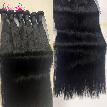 Queenlike 30 Inch Human Hair Bundles Brazilian Raw Weave 1