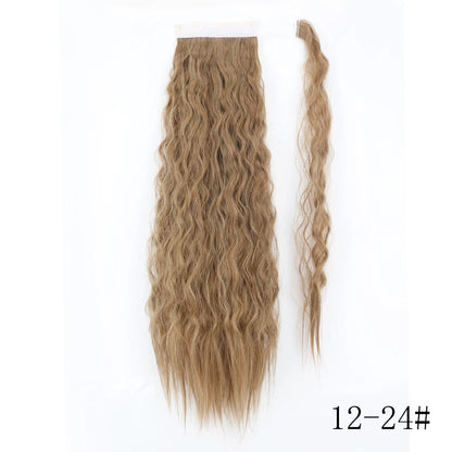Wrap Around Ponytail Extension – Long Straight Synthetic Clip-In
