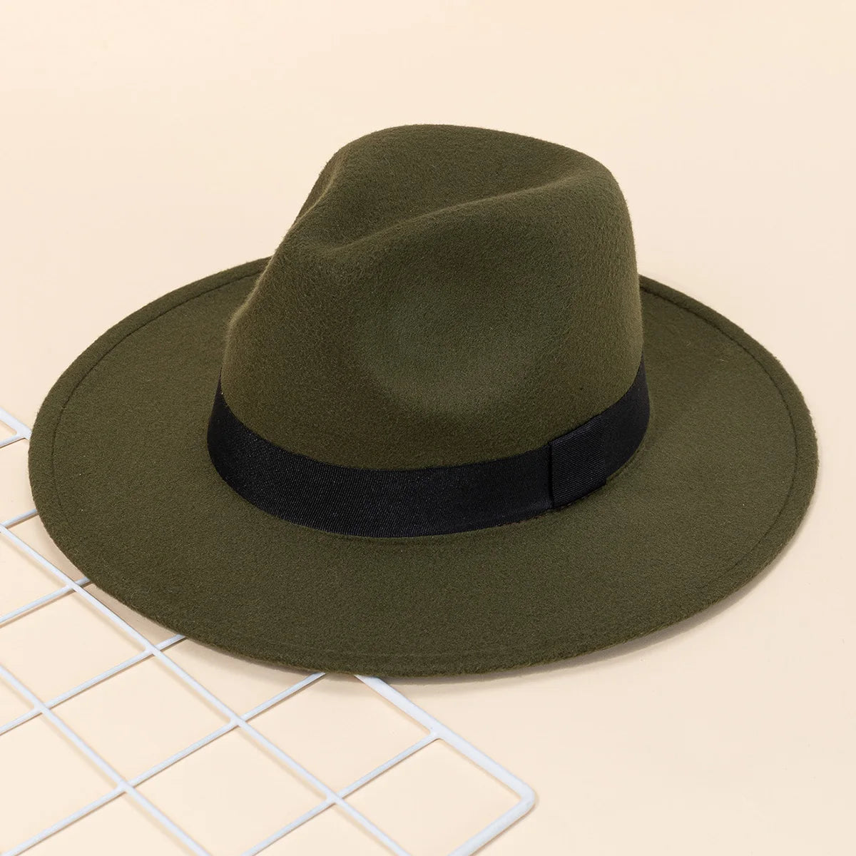 Wide Brim Wool Fedora Hat – Unisex Jazz Panama Hat