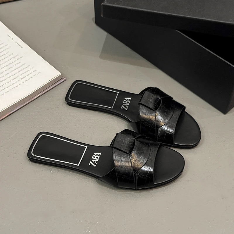 Summer Designer Women S Solid Color Slippers Zapatos De Mujer Shoes