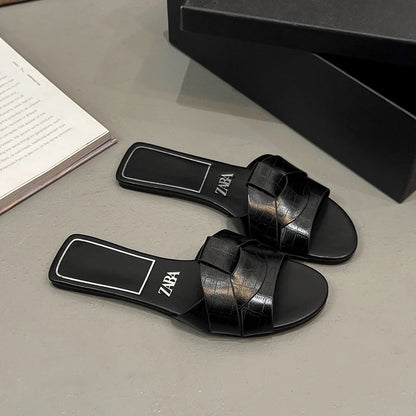 Summer Designer Women S Solid Color Slippers Zapatos De Mujer Shoes