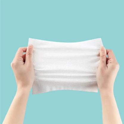 Disposable Face Towel – 100% Organic Cotton Dry & Wet Use (100pcs/bag)
