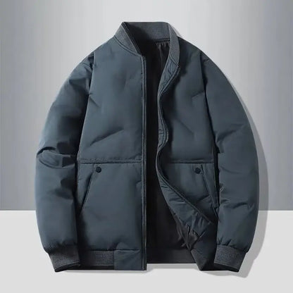 Men's Cotton Padded Bomber Jacket – Warm Winter Coat