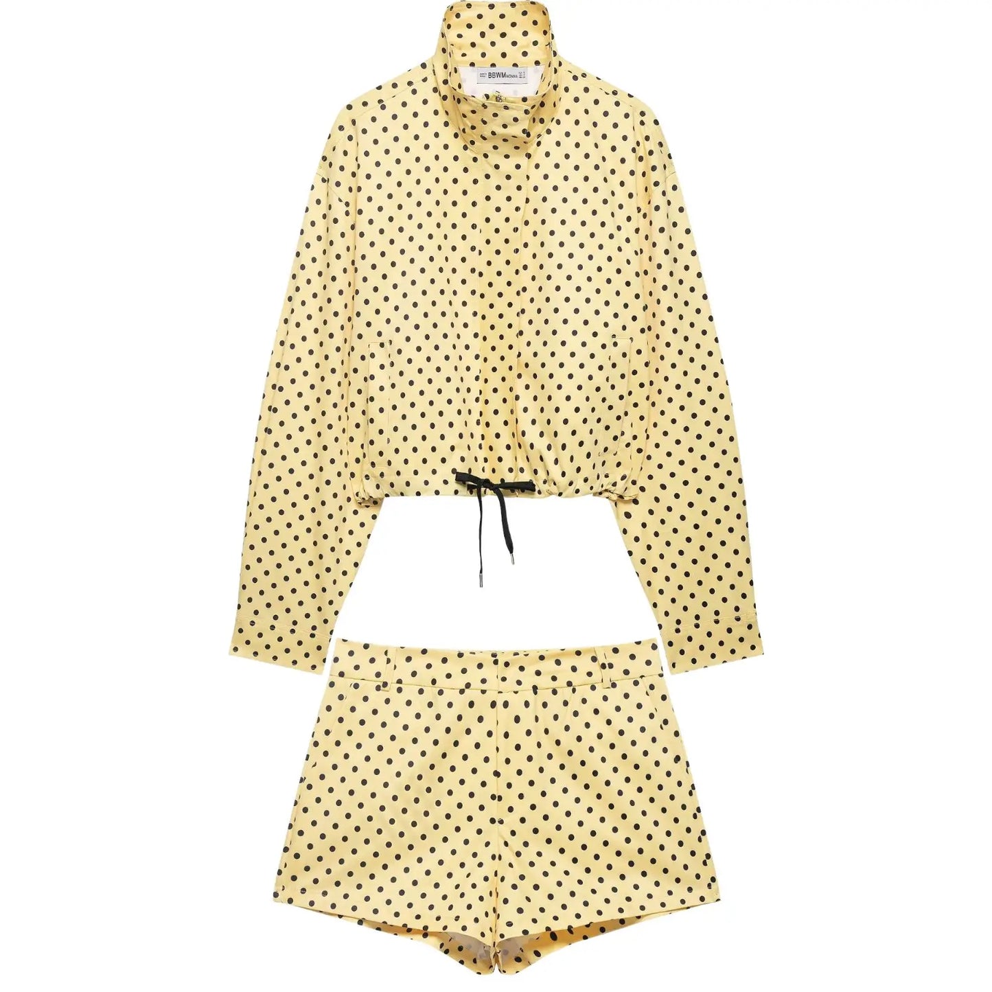 Women's Polka Dot Jacket & Shorts Set