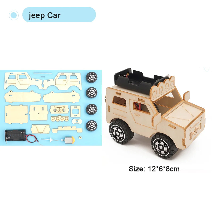 DIY STEM Science Experiment Kit for Kids – Handmade Assembly Model Toy (32 Designs)