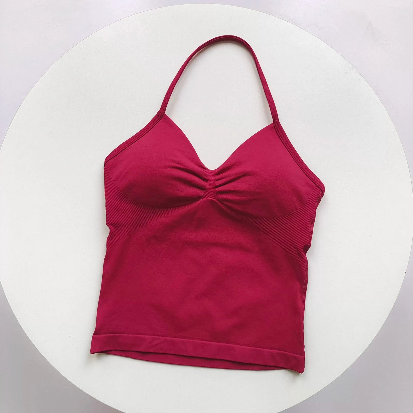 Women's Open Back Sports Bra – Breathable Yoga Top