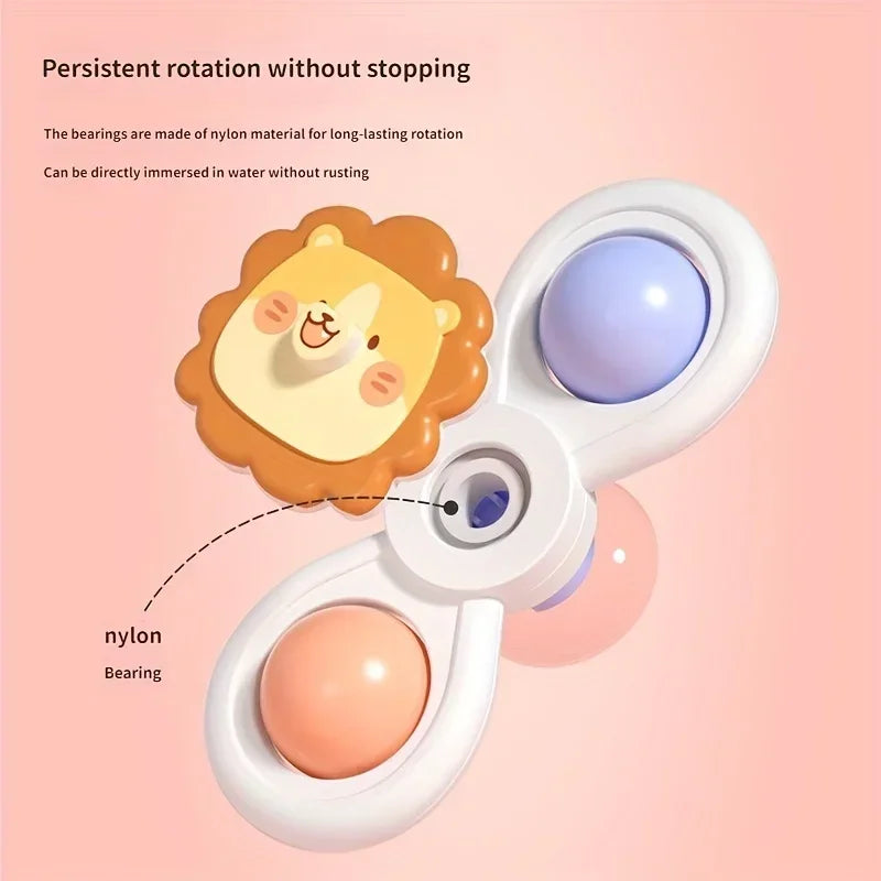 Suction Cup Spinner Toys for Baby Bath (3-Pack)