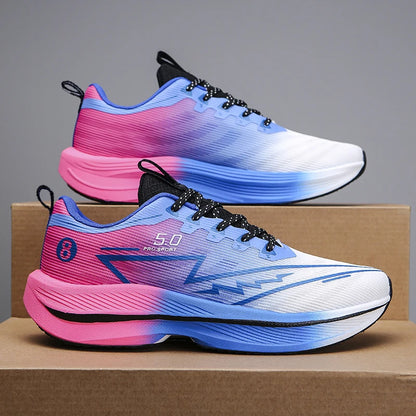 Carbon Plate Running Shoes – Soft Cushion Shock-Absorbing Unisex Sneakers