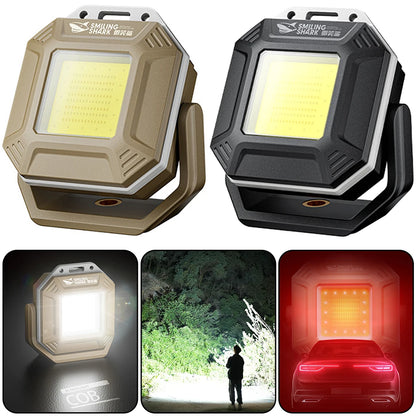 Cob Led Inspection Lamp Waterproof Flashlight Magnetic Base Emergency Light Rechargeable Car Repair