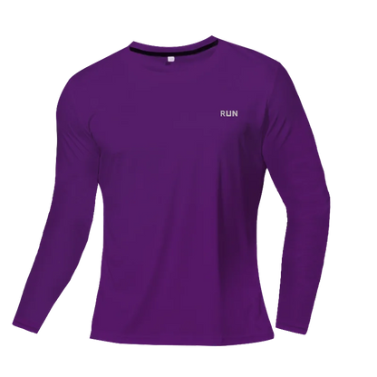 Men's Long Sleeve Quick-Dry Running Shirt for Gym & Sports