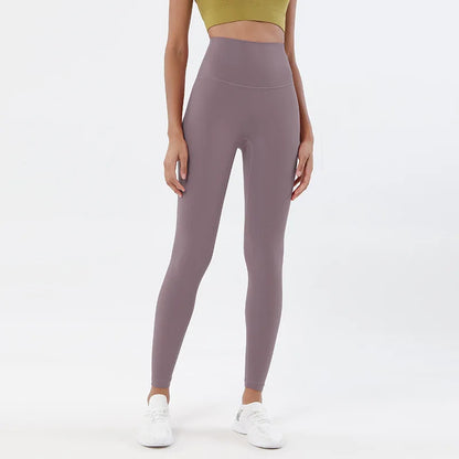Women's Nylon Yoga Pants – Gym Leggings with Elastic Waist