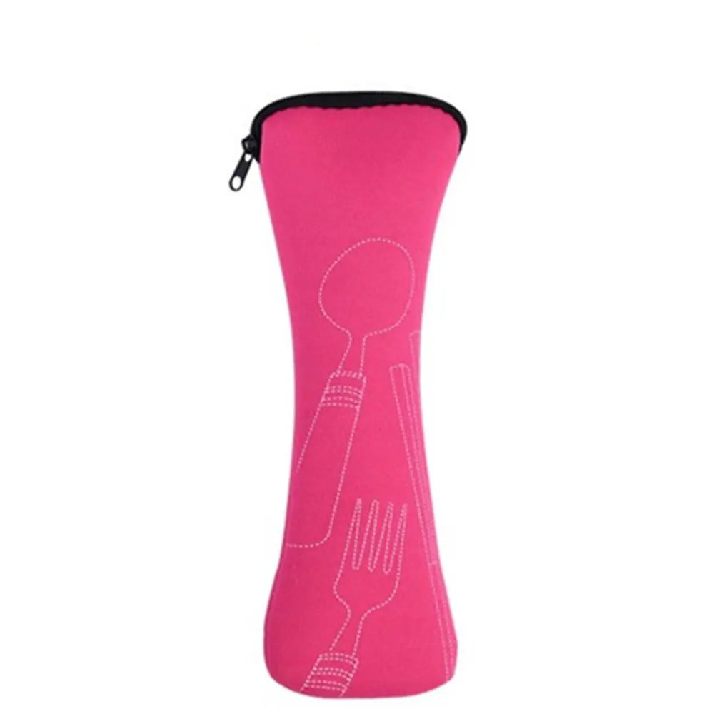 Portable Cutlery Travel Bag – Zippered Utensil Pouch for Picnic & On-the-Go