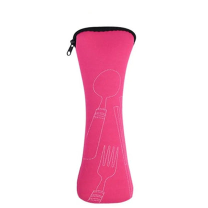 Portable Cutlery Travel Bag – Zippered Utensil Pouch for Picnic & On-the-Go