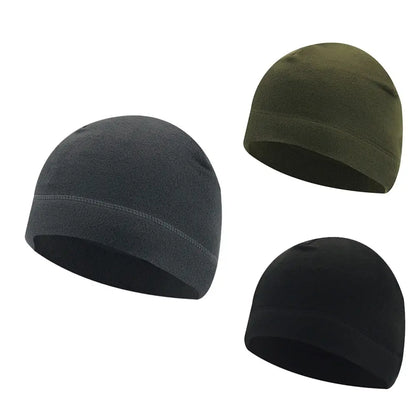 Polar Fleece Skull Cap – Warm Windproof Winter Beanie for Men & Women