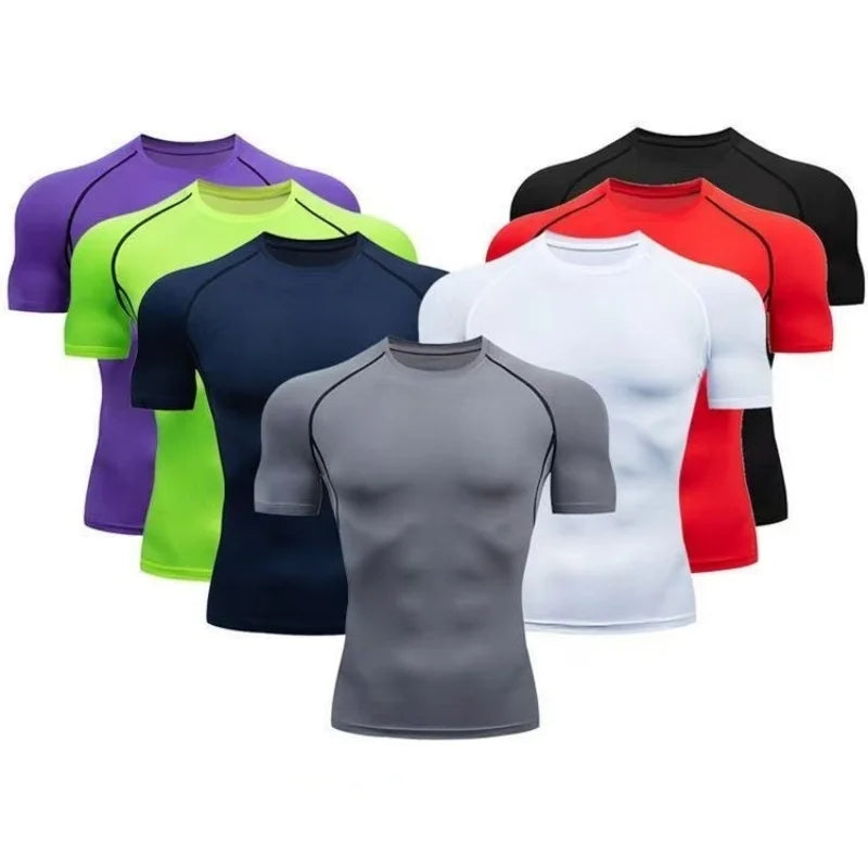 Men's Compression Shirt – Short Sleeve Athletic Workout Top