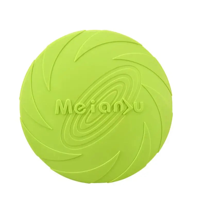 Dog Frisbee Rubber Flying Disc Toy – Bite-Resistant Outdoor Training Disc for Dogs