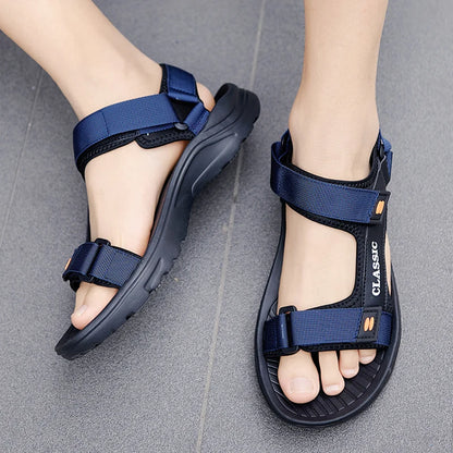 Men's Classic Sport Sandals Adjustable Velcro Strap Beach Outdoor