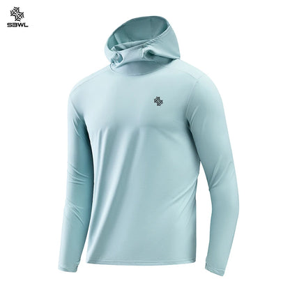 Lightweight Hooded Sports Top – Breathable Long Sleeve Hoodie