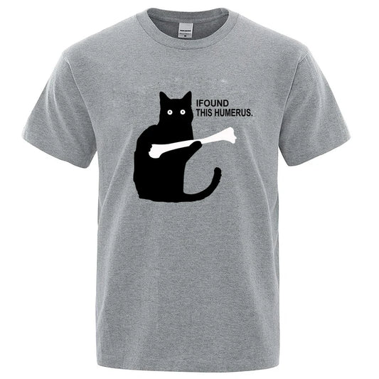 Funny Cat Graphic T Shirt Cotton Blend Casual Tee
