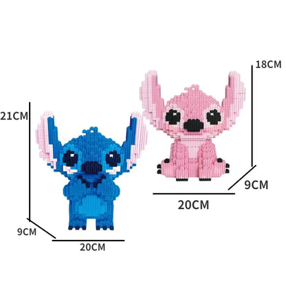 Stitch Mini Building Blocks 3D Model – 21cm DIY Brick Assembly Toy