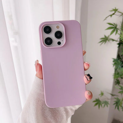 Luxury Candy Color Silicone Soft Case Iphone 16 15 14 13 12 Pro Max Plus Mini Matte Ultra Thin Cover