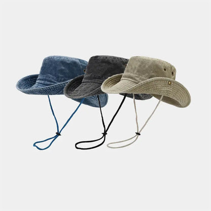 Cotton Bucket Hat – Outdoor Sun Cap for Men & Women