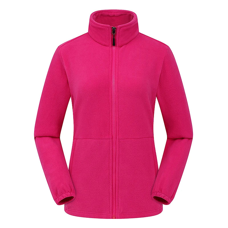 Women's Polar Fleece Jacket – Windproof Thermal Outdoor Coat